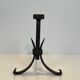 Pair of modernist wrought iron fire dogs