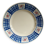 Plat en faïence ancienne K&G Lunéville "Gérardmer"