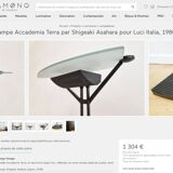 1980's Accademia Terra floor lamp by Shigeaki Asahara for LUCITALIA, TBEG