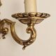 Set of four two-light wall sconces in gilded brass — Louis XVI style