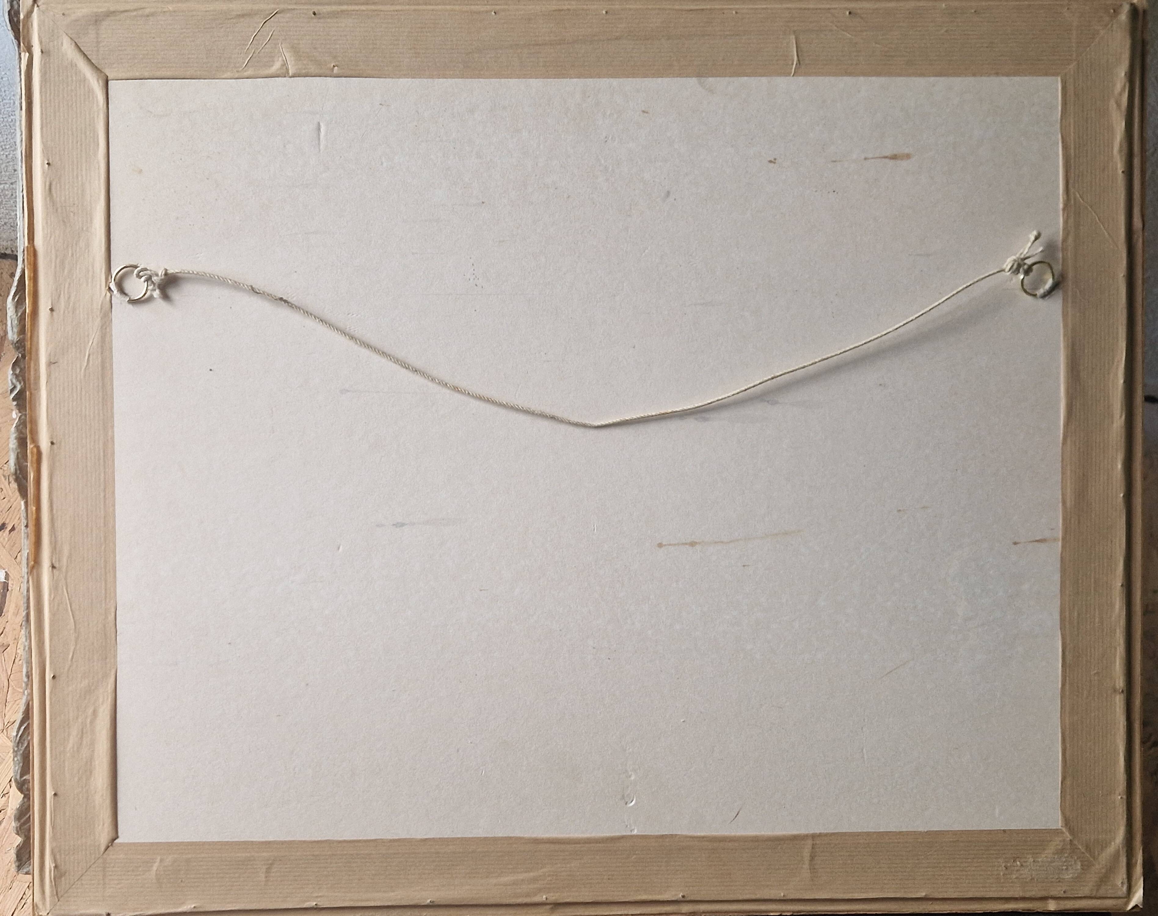 Watercolour 1981 "The Eucalyptus of Kelinda", signed S. Zurich and framed.