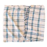 couverture vintage Haik à carreaux du maroc - 156 x 313 cm