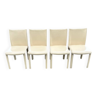 Ensemble de 4 chaises italiennes Arper Italie