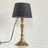 Lampe chic laiton massif vintage