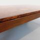 Table basse rectangulaire vintage en orme et loupe d’orme des années 70