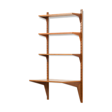Étagère Poul Cadovius avec un bureau, années 1960