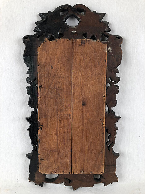 Carved wooden mirror, black forest XIX/early twentieth century
