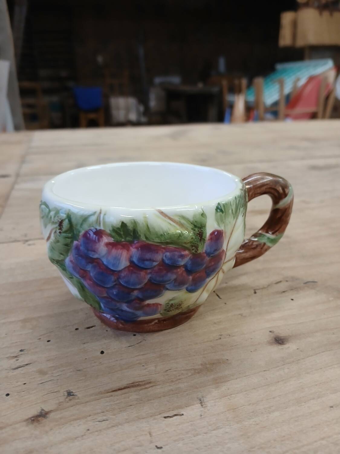 Slip cup and saucer