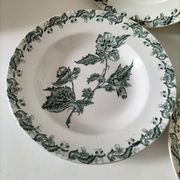4 assiettes terre de fer A. Lebacqz & M. Bouchart modèle Richelieu