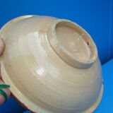 Morocco North Africa enamelled terracotta couscous plate or dish