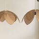 Paire de suspensions fleur de lotus vintage