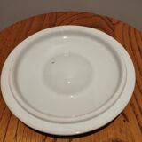 Dish with its lid in Paris porcelain