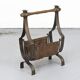 Brutalist Vintage Mid-Century Magazine Rack