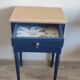 Table de chevet vintage luna — pièce unique