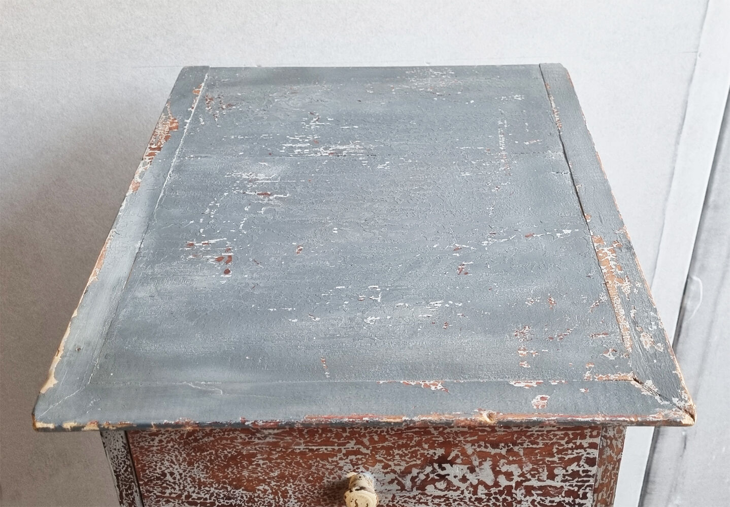 Column with workshop drawers, wooden, vintage, 50s