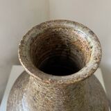 Large stoneware lamp base vase, 1970s vintage