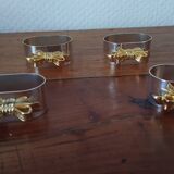 Ronds de serviettes vintage .