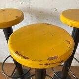 4 industrial bar stools