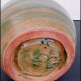 Ceramic vase signed.