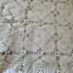 White vintage crochet bedspread