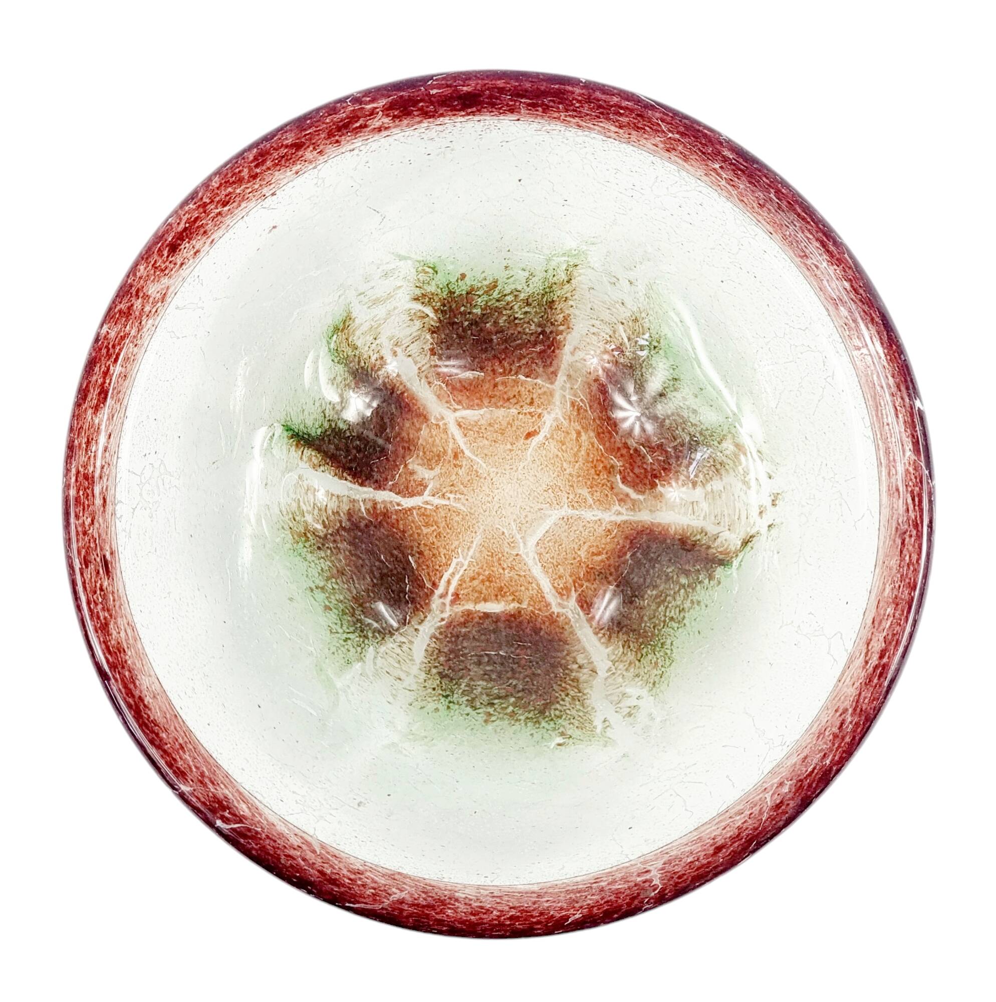 Very Large Art Deco Ikora Art Glass Bowl/Centerpiece by Karl Wiedmann for WMF, Germany, 1920s/30s