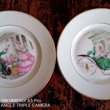 Gaston Le Beuze for ROBJ - 12 plates and 1 course - walk in Paris - faience