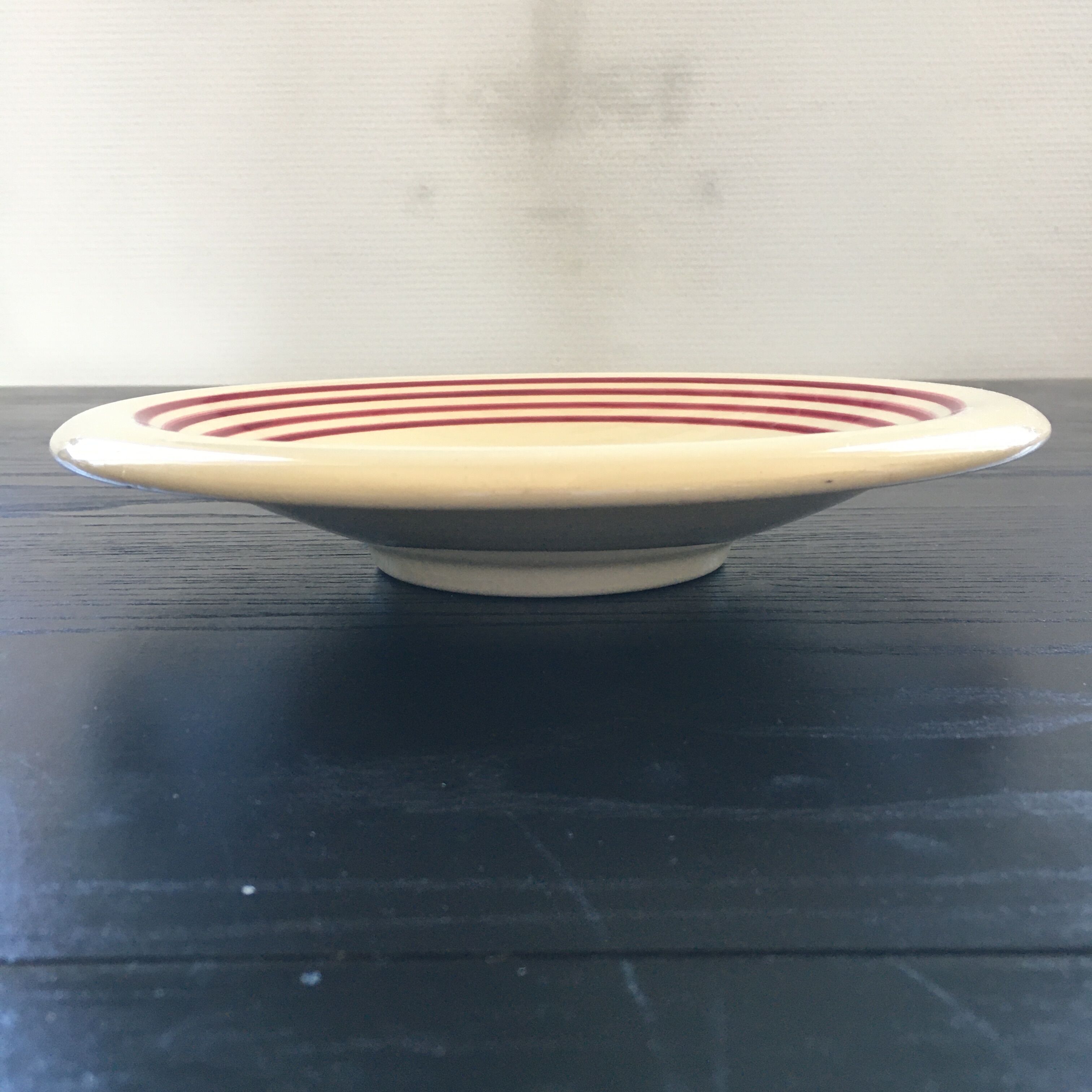 Hollow dish Gien floral decoration