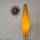 Antique brass and fiber amphora floor lamp from the 60s vintage design