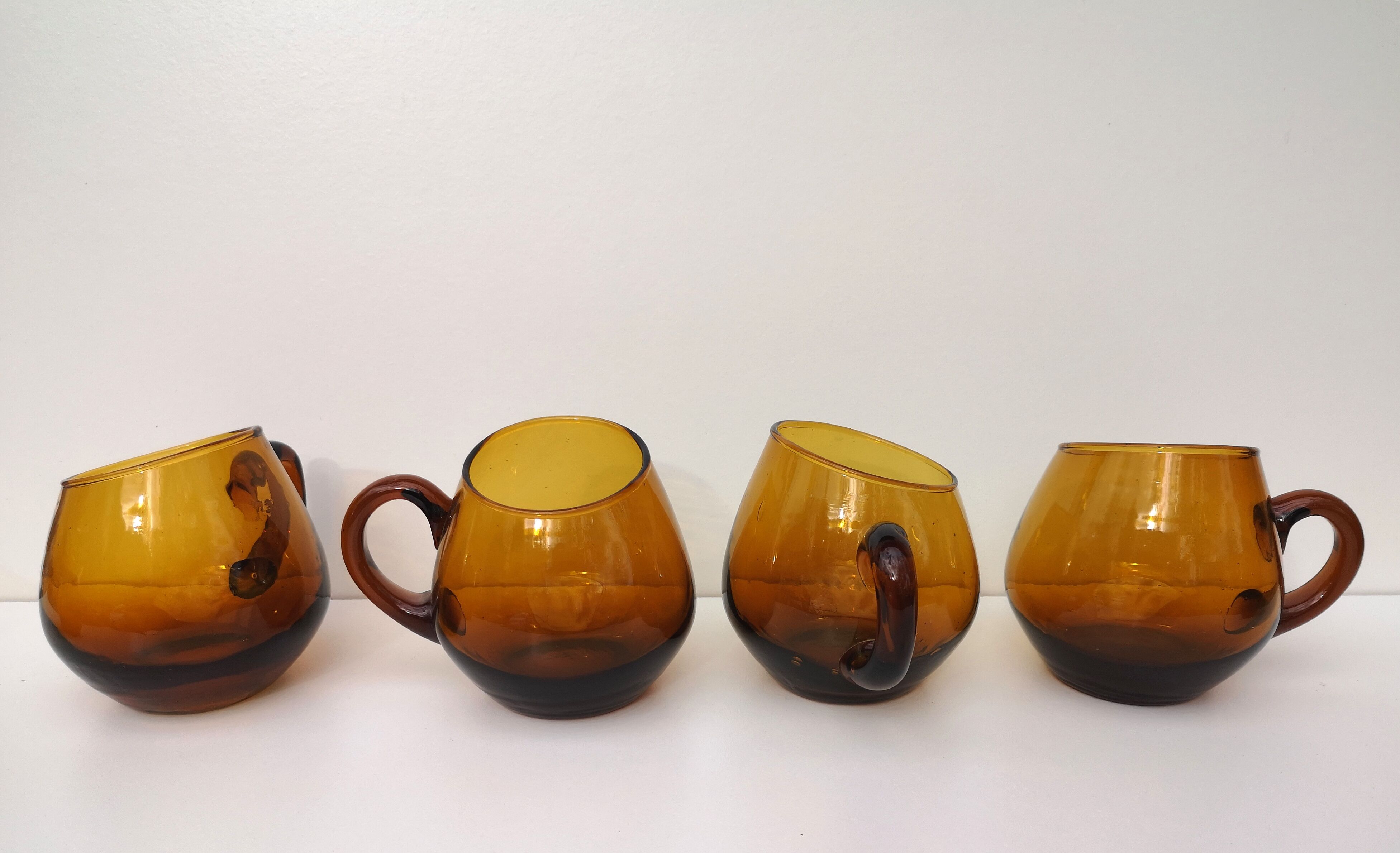 Vintage blown glass cups