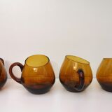 Vintage blown glass cups
