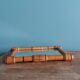 Turned wooden frame mirror 19.5 x 14