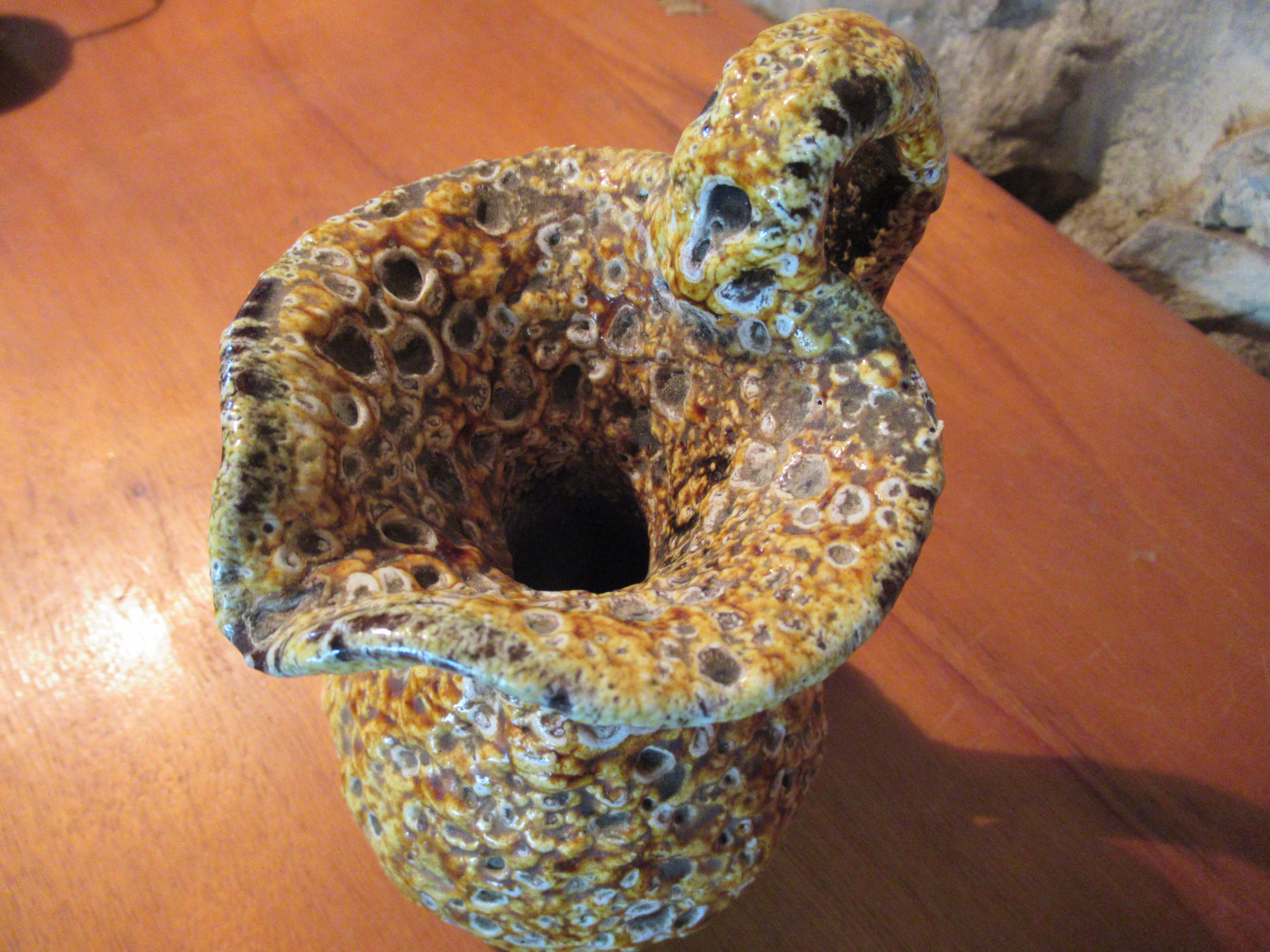 Pichet cyclope charles cart annecy savoie vintage 50s-60s fat lava