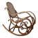 Curved wooden rocking chair