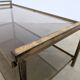 Brass and glass coffee table