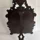Napoleon III mirror in carved blackened wood, 19th century