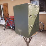 Furniture with an industrial iron locker army