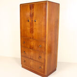 Vintage Gents art deco Walnut Compactum wardrobe