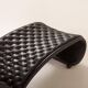 Chaise longue en cuir noir Verner Panton pour Fritz Hansen, années 1970.