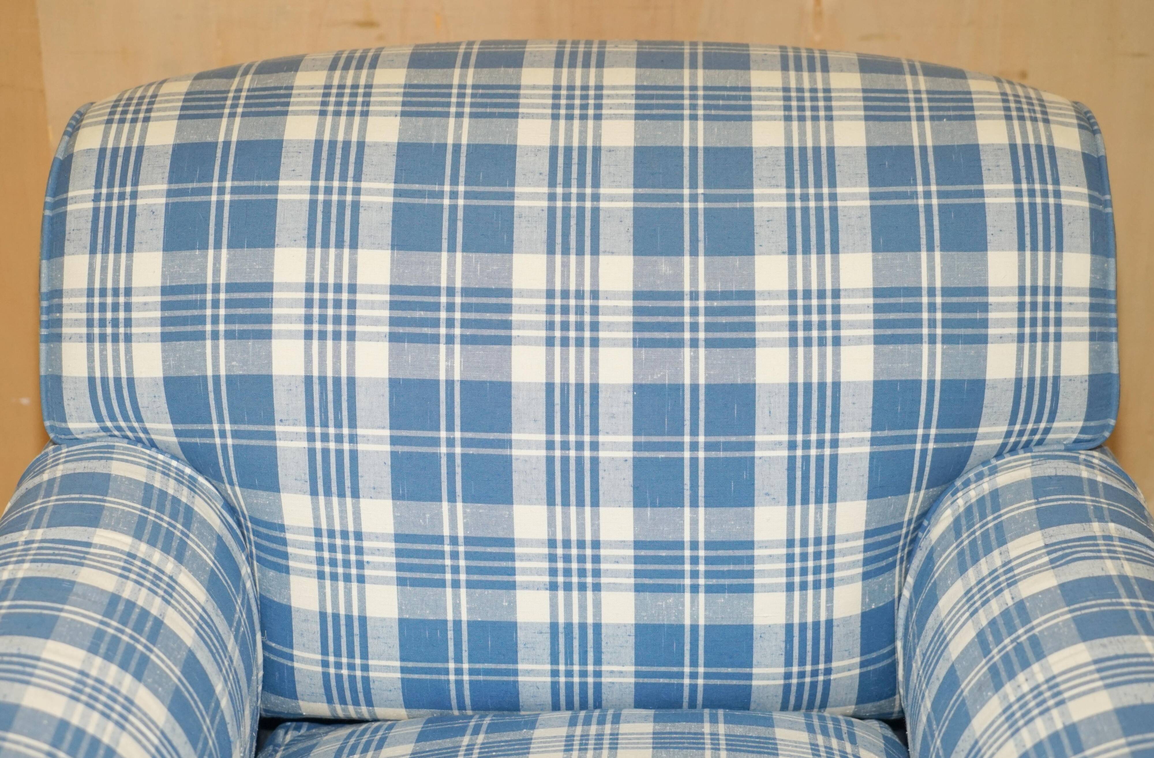 Signature Chelsea Armchair on Wheels with Twisted Armrests Large Model George Smith