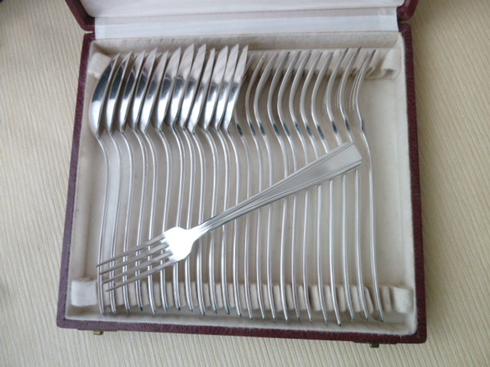 Silver metal housewife Art Deco Style Goldsmith Bolland Belgium