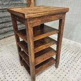 Antique side table shelving unit etagere wood