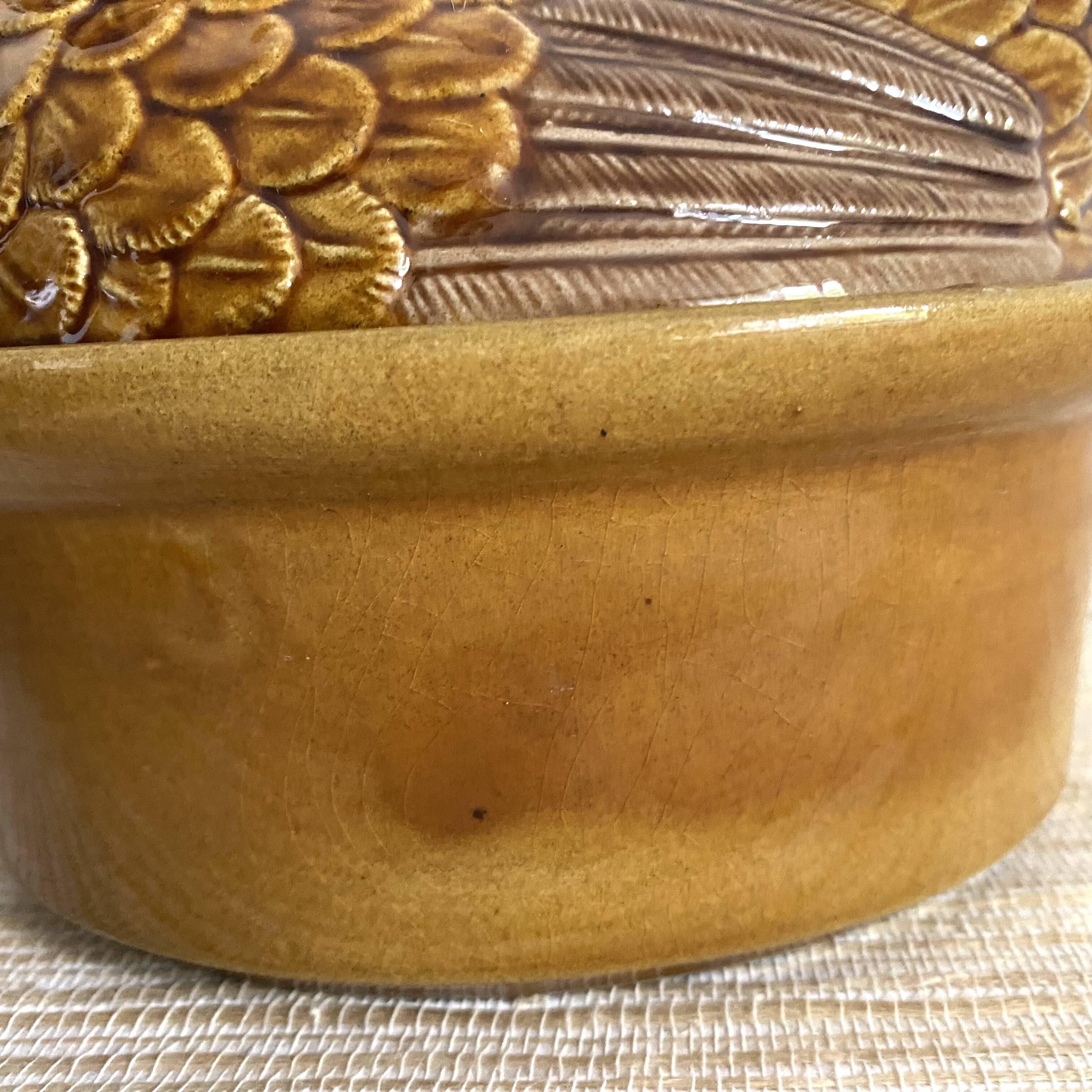 Ceramic hen, vintage zoomorphic terrine