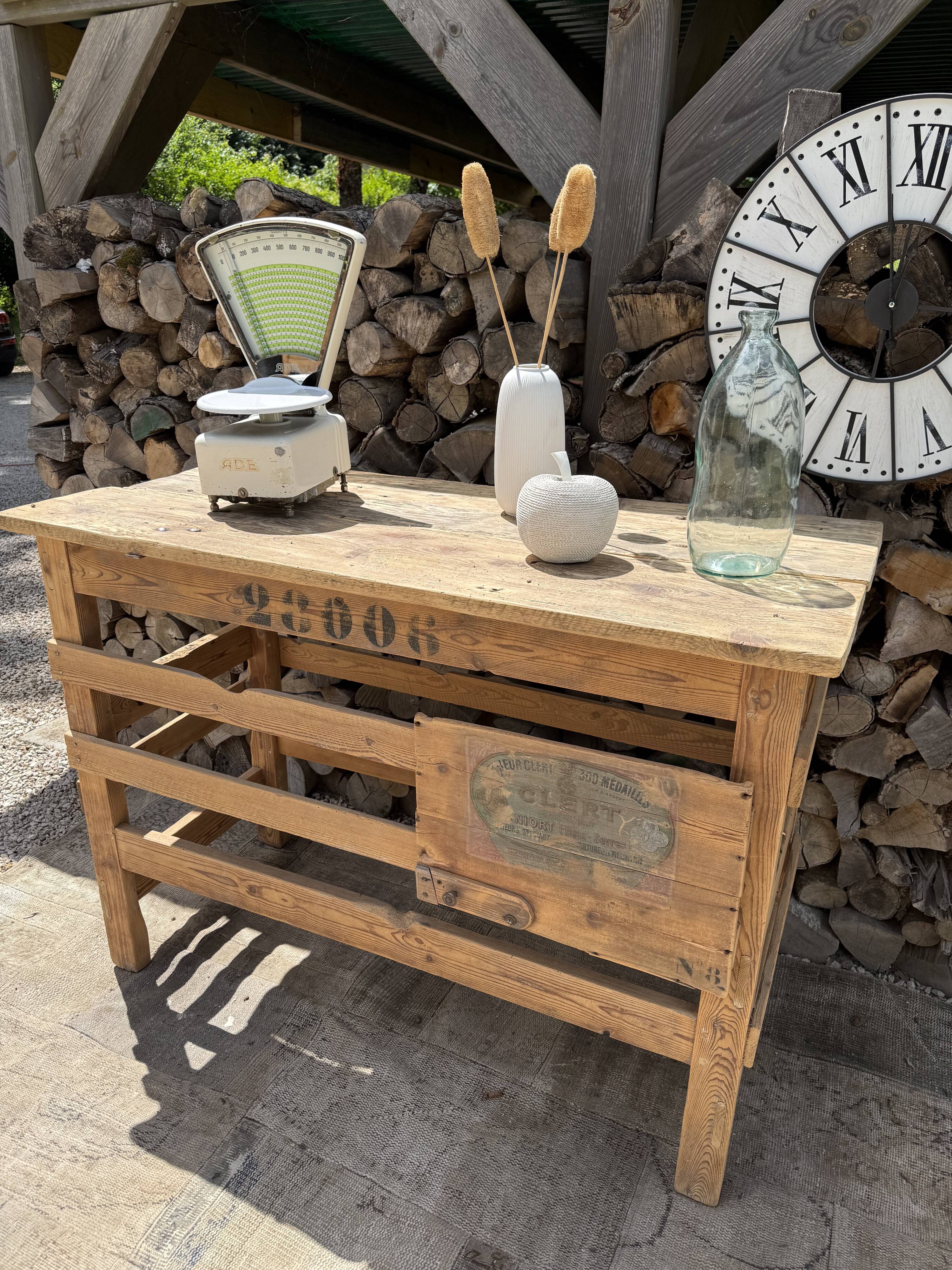 Meuble métier / Meuble d'atelier ancien
