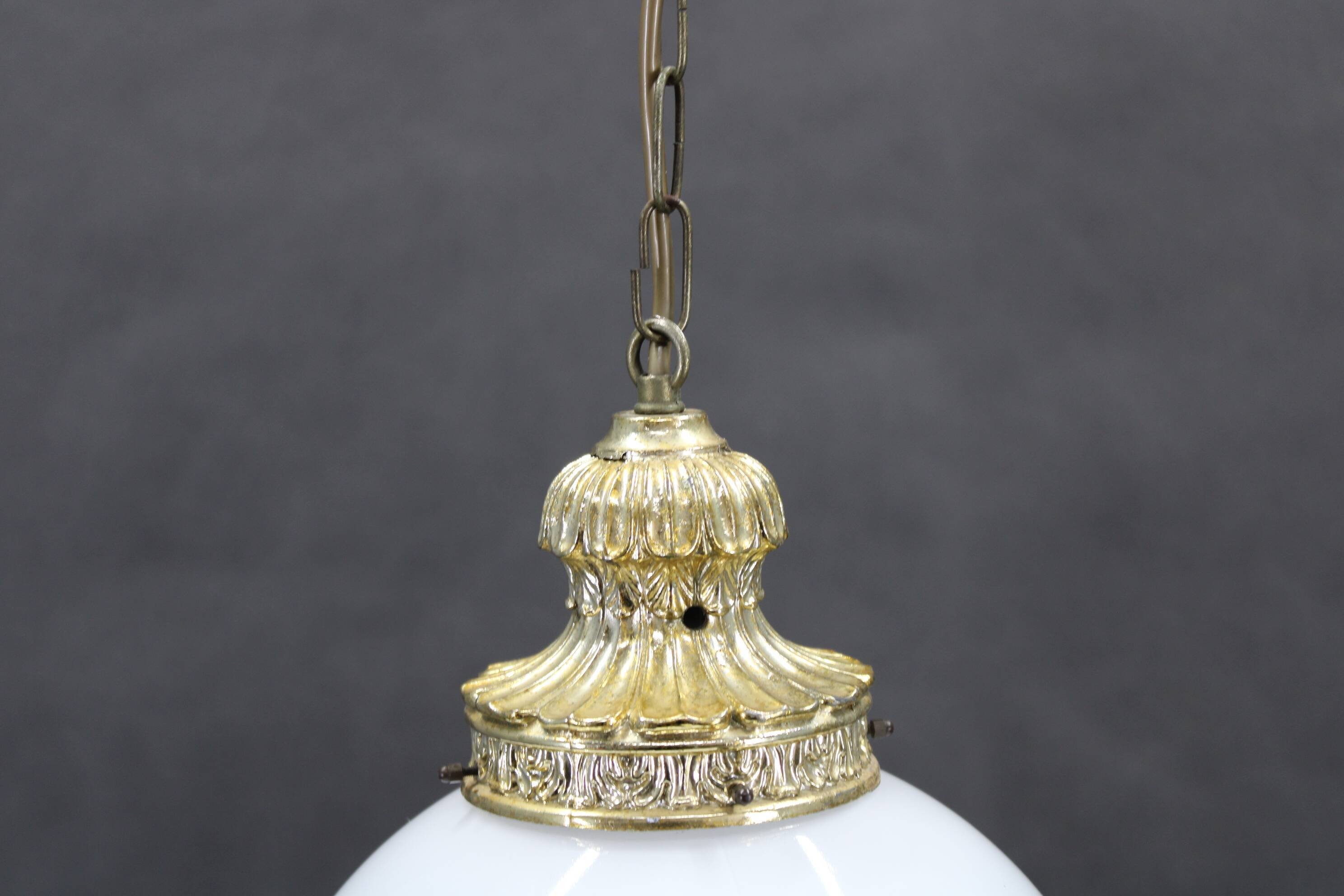 1970s Glass Pendant Light, Czechoslovakia