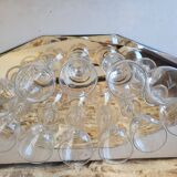 Lot de 11 verres à digestif en cristal