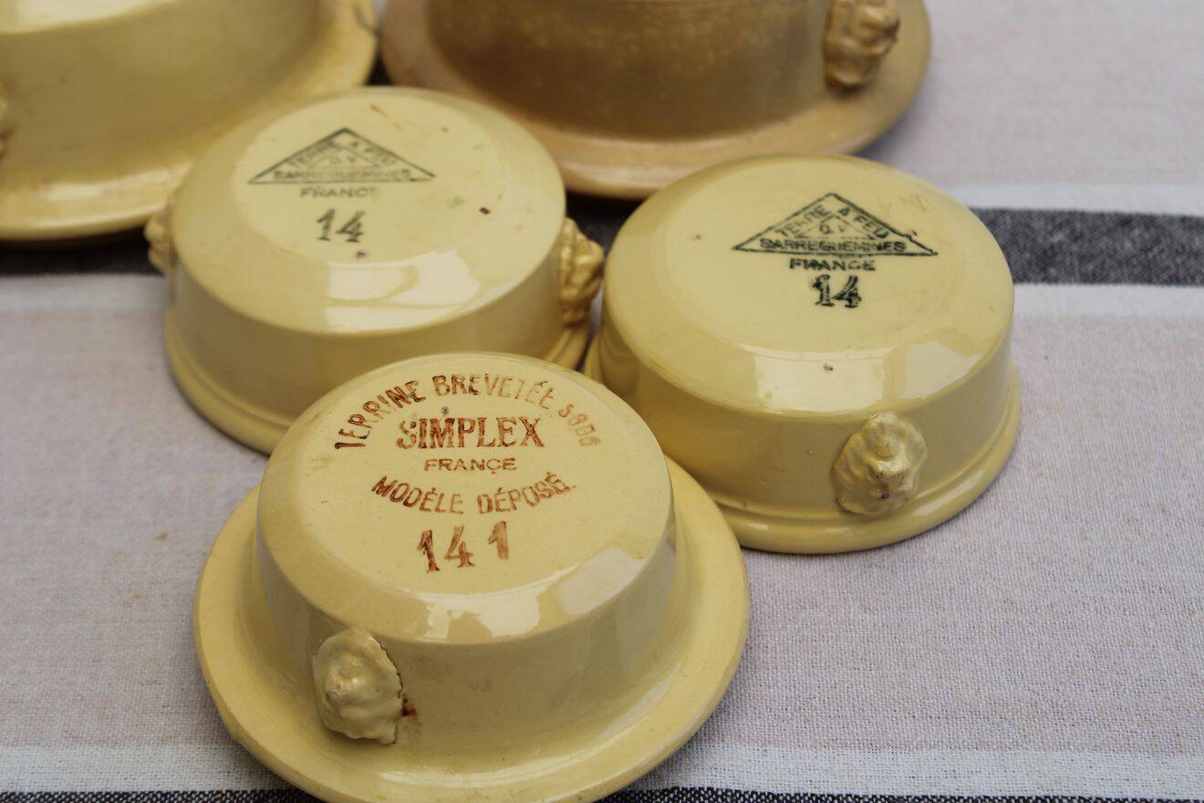 Lot de 5 terrines en céramique