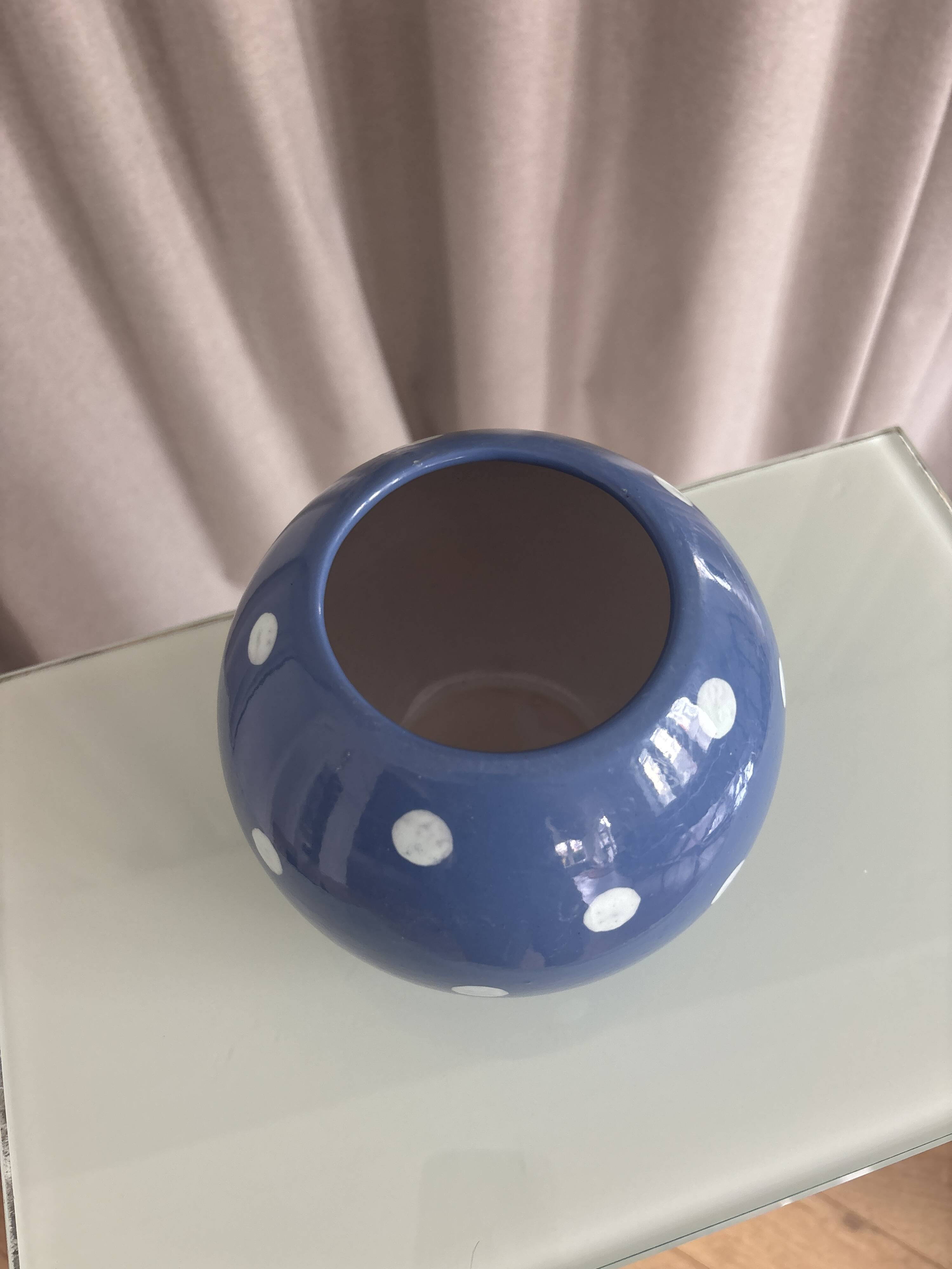 Vase vintage a pois - Scheurich Keramik