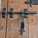 hand-forged studded castle doors + frame from the 1800s/1900s