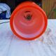 Lampe vintage des années 70 en opaline orange