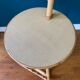 Lampadaire liseuse vintage en rotin
